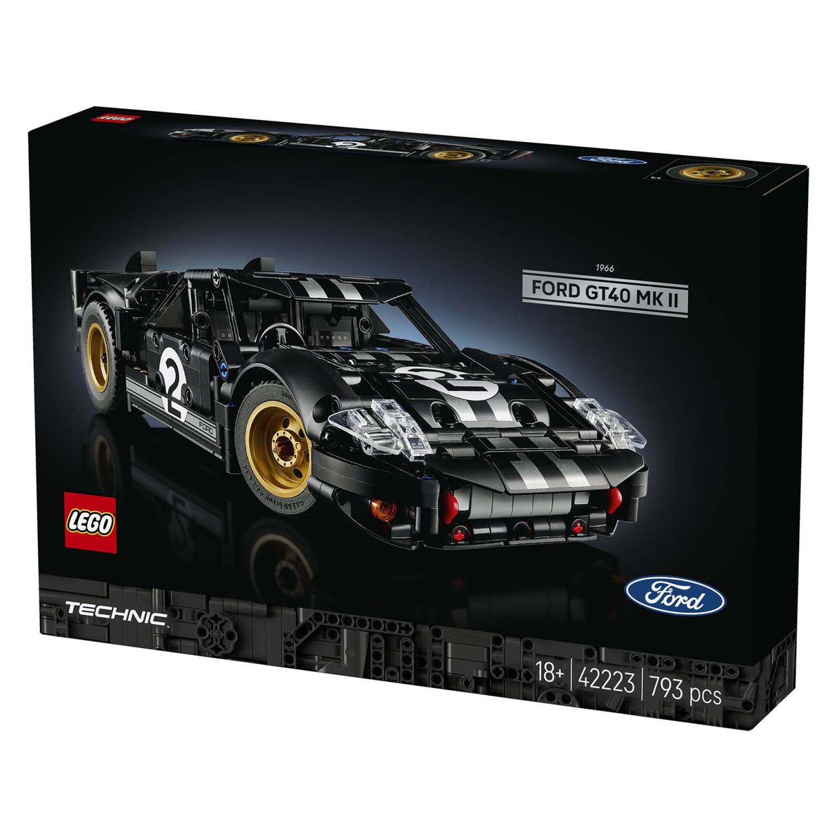 Lego technic 42223 1966 ford gt40 mkii racewagen