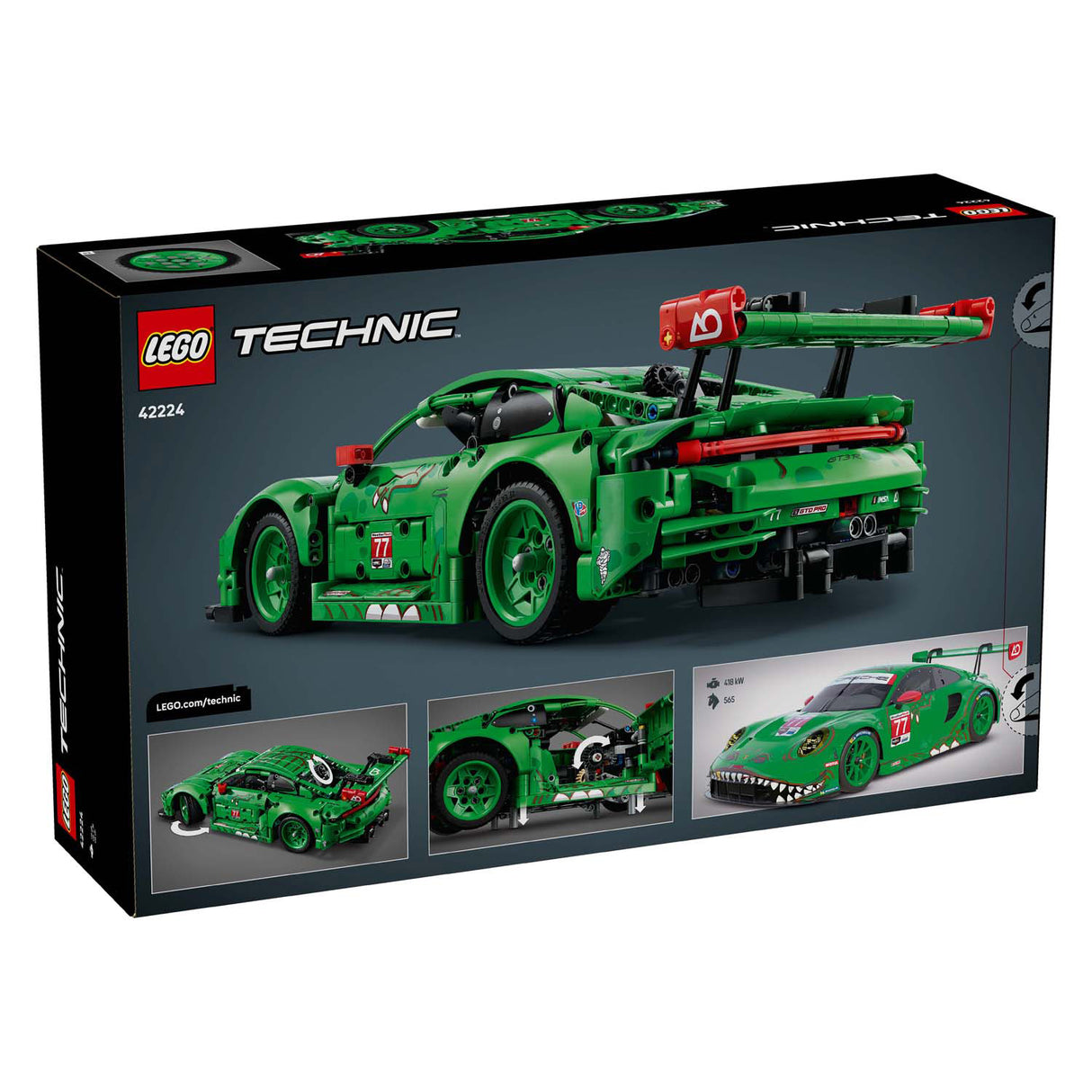 Lego technic 42224 porsche 911 gt3 r rexy ao racing auto