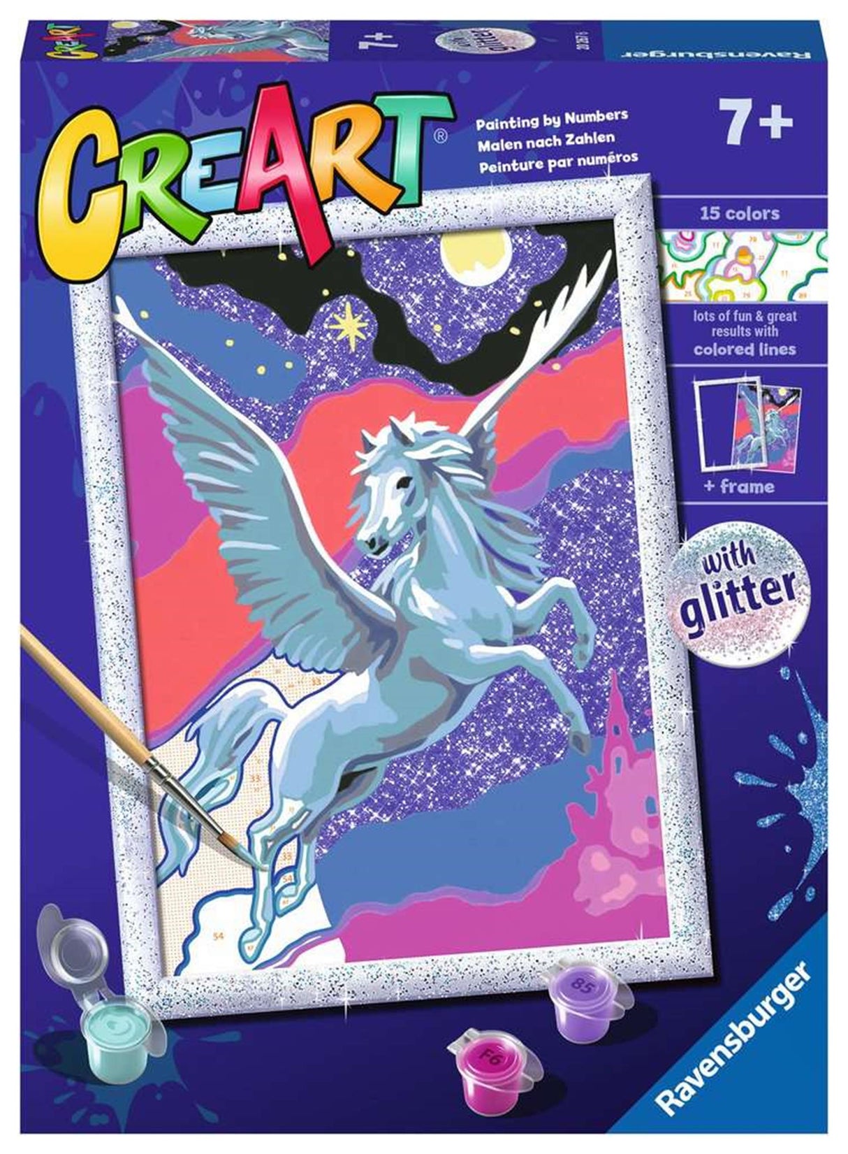 Ravensburger Kreart Painting bei Nummer mächtiger Pegasus