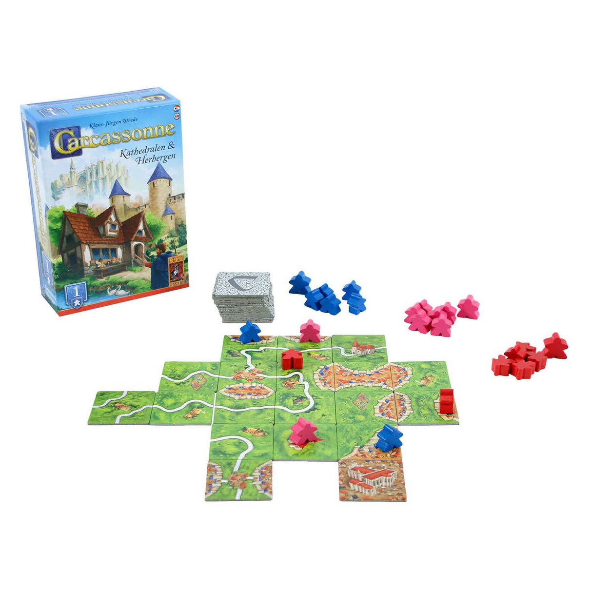 999games 999 games carcassonne kathedralen herbergen uitbreiding