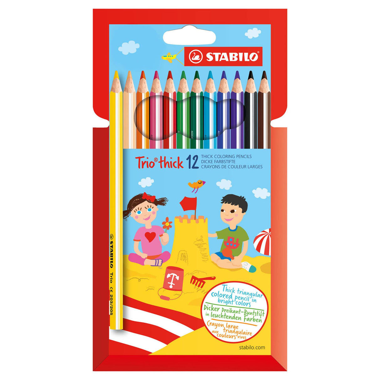 STABILO Trio Thick Colored Pencil - 12 Colors