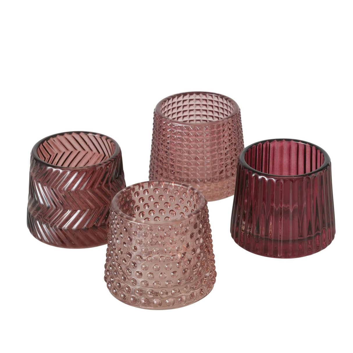 Boltze home theelichthouder sabena roze h7cm