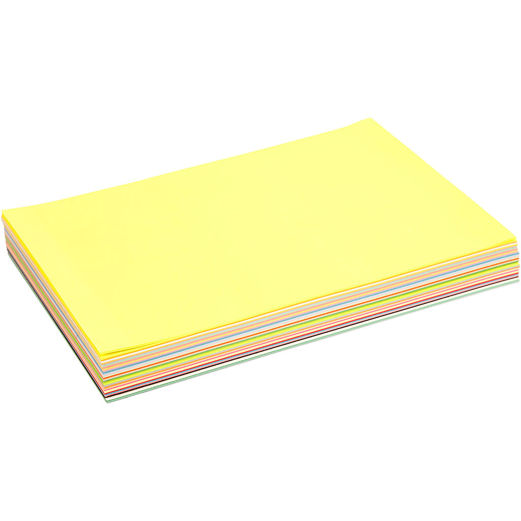 Creativ company creative paper, A4, sheet 210x297 mm, 80 gr, various colors, 280 div sheets 1 box