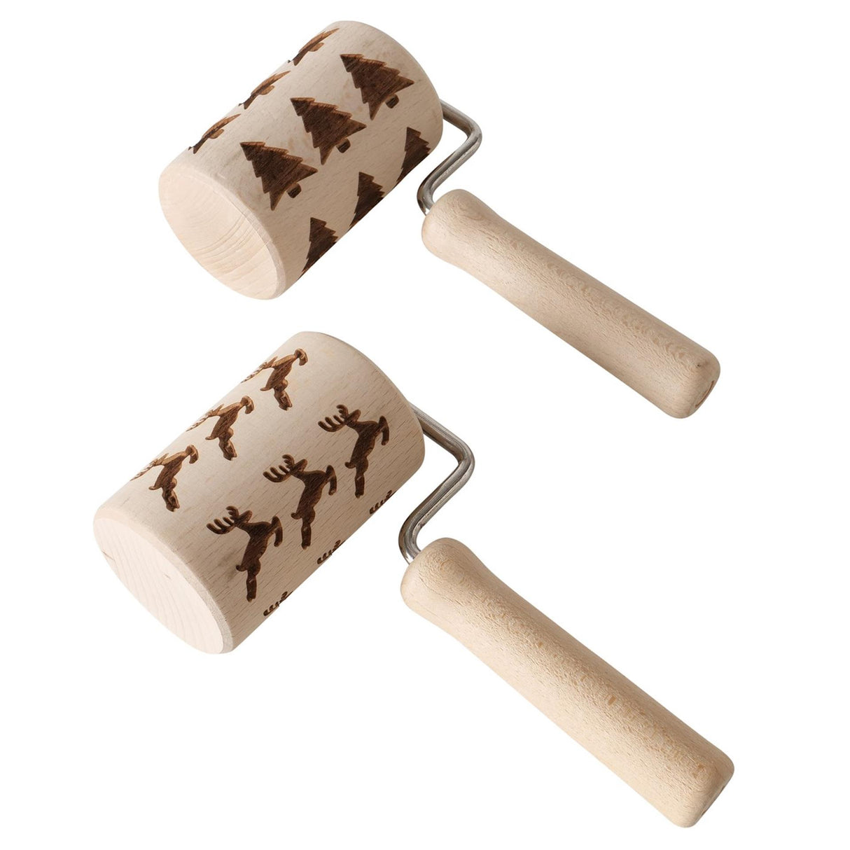 Boltze home deegroller met kerstprint 8x5x17cm