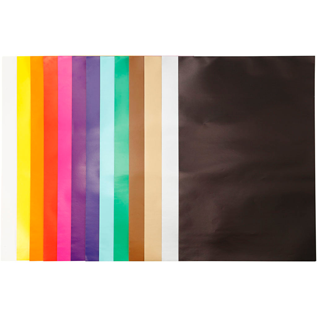 Creativ company glossy paper, sheet 32x48 cm, 80 gr, various colors, 100 sheets 1 box