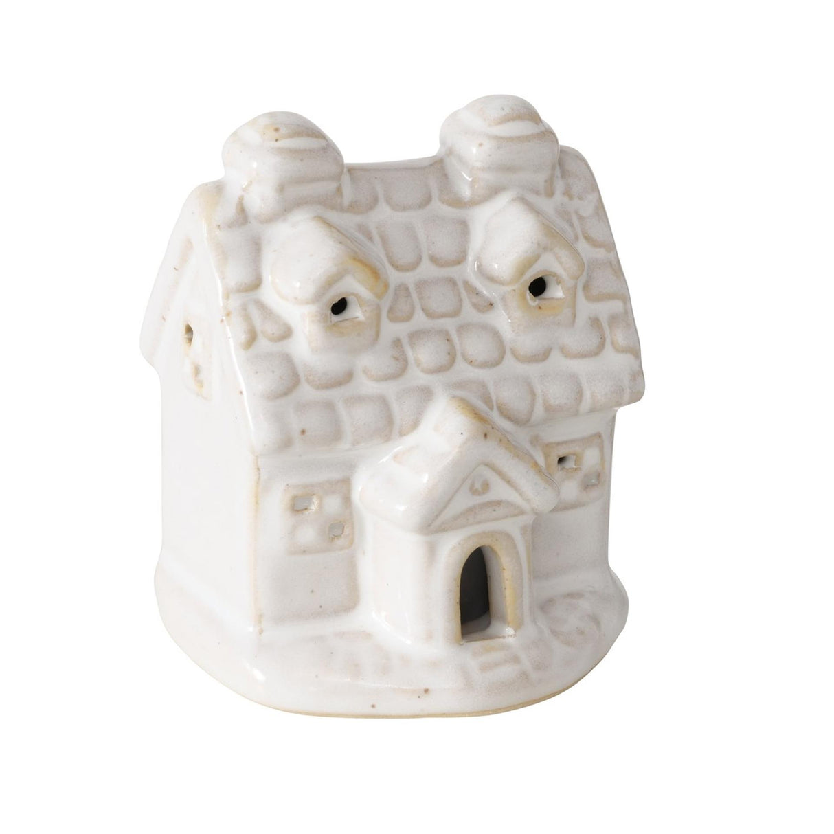 Boltze home deco huis cristo steen met led h7cm wit