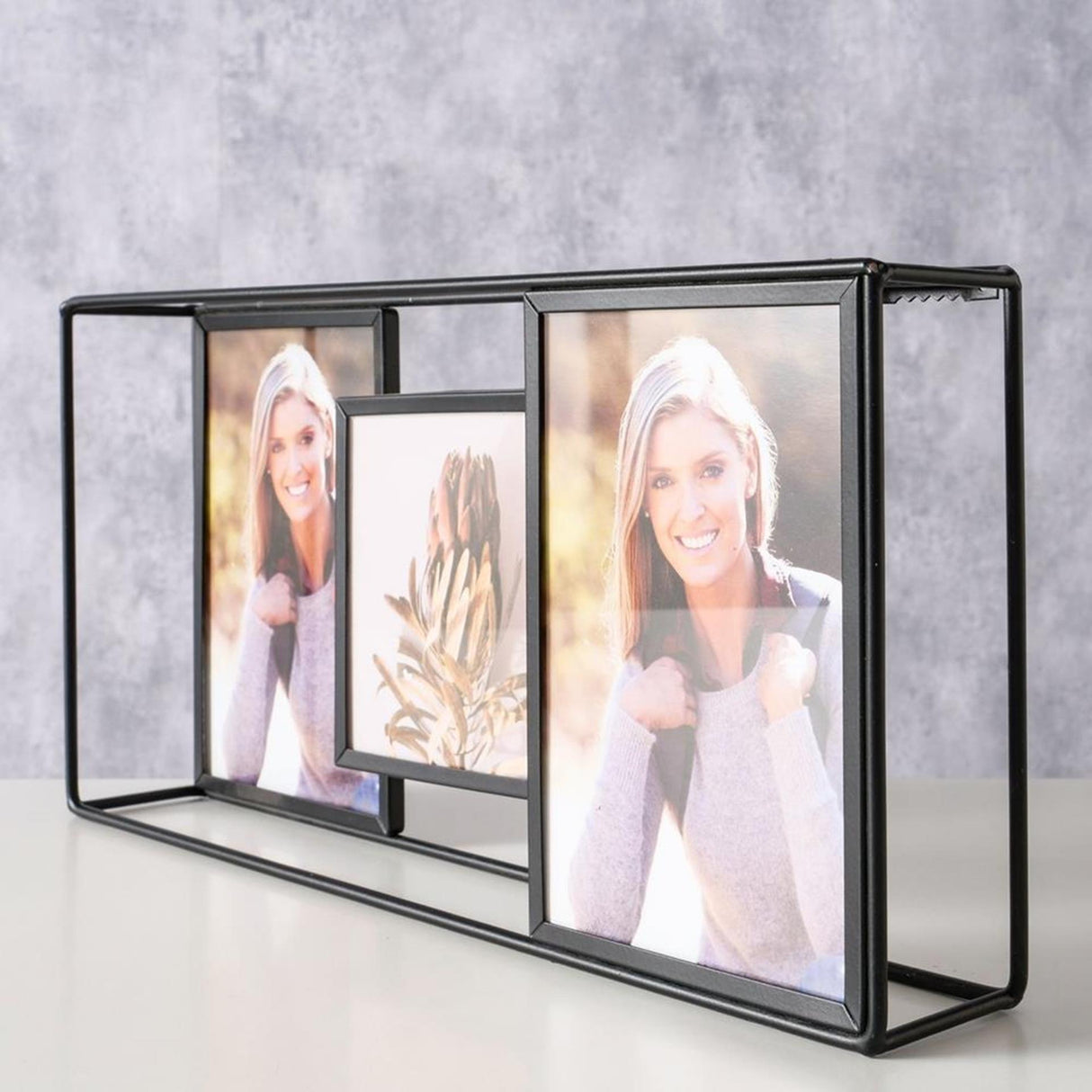 Boltze home marco de fotos collage negro h16cm