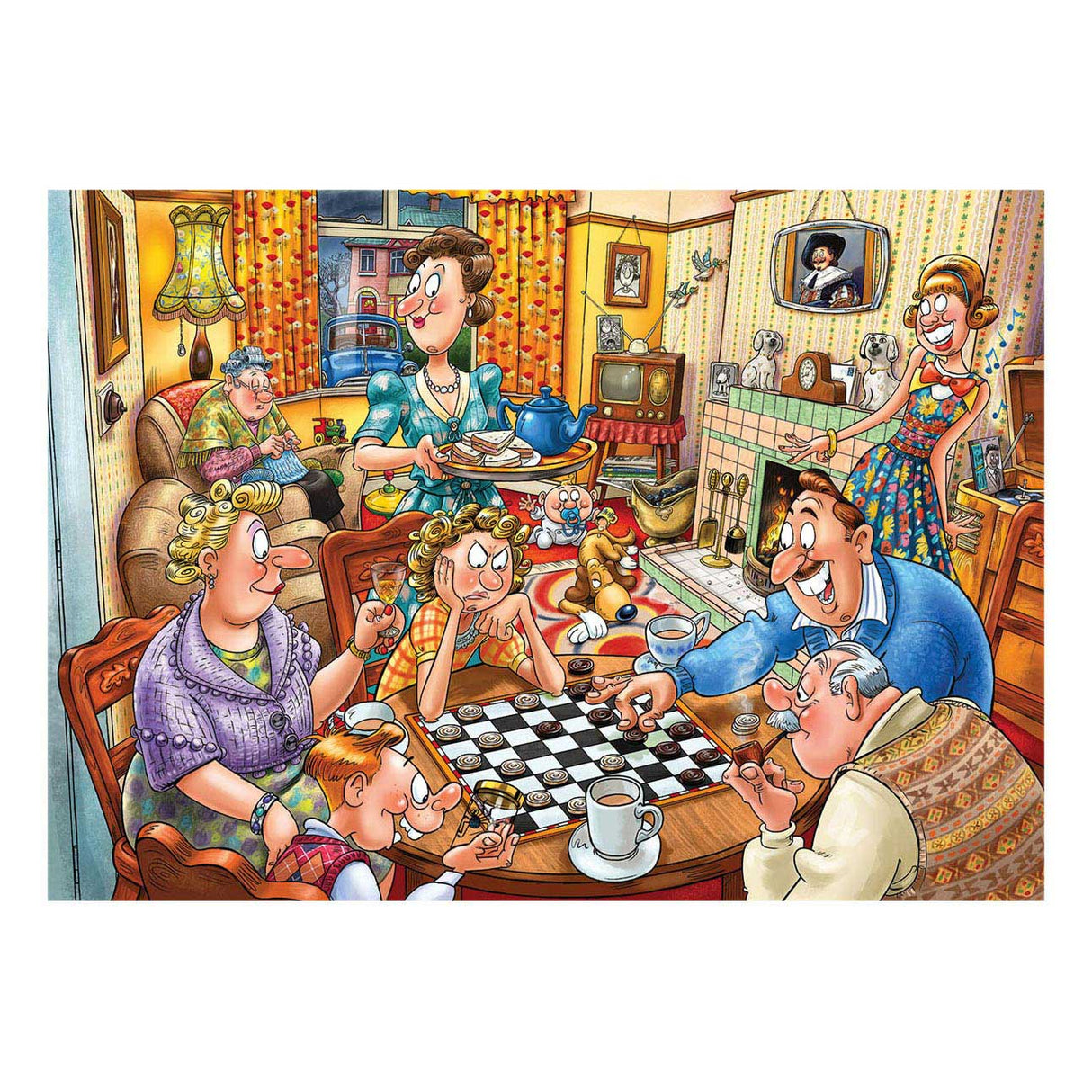 Jumbo Washij Destiny 25 Jogos de quebra -cabeça à noite, 1000st.