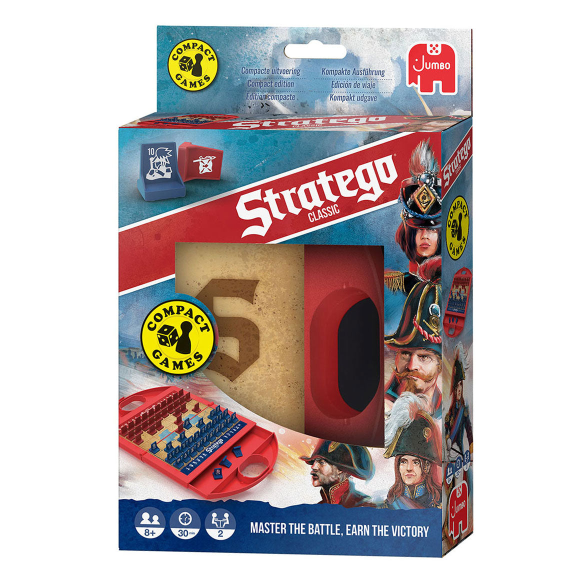 Jumbo stratego compact bord reisspel