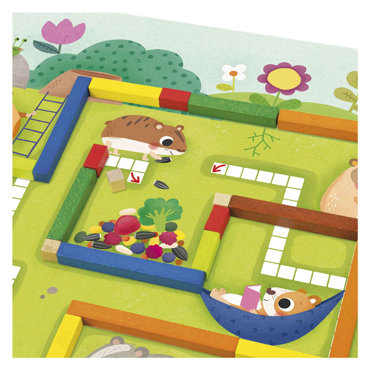 Jumbo-Goula-Hamster, 1 bis 10 lehrreiche Spiele