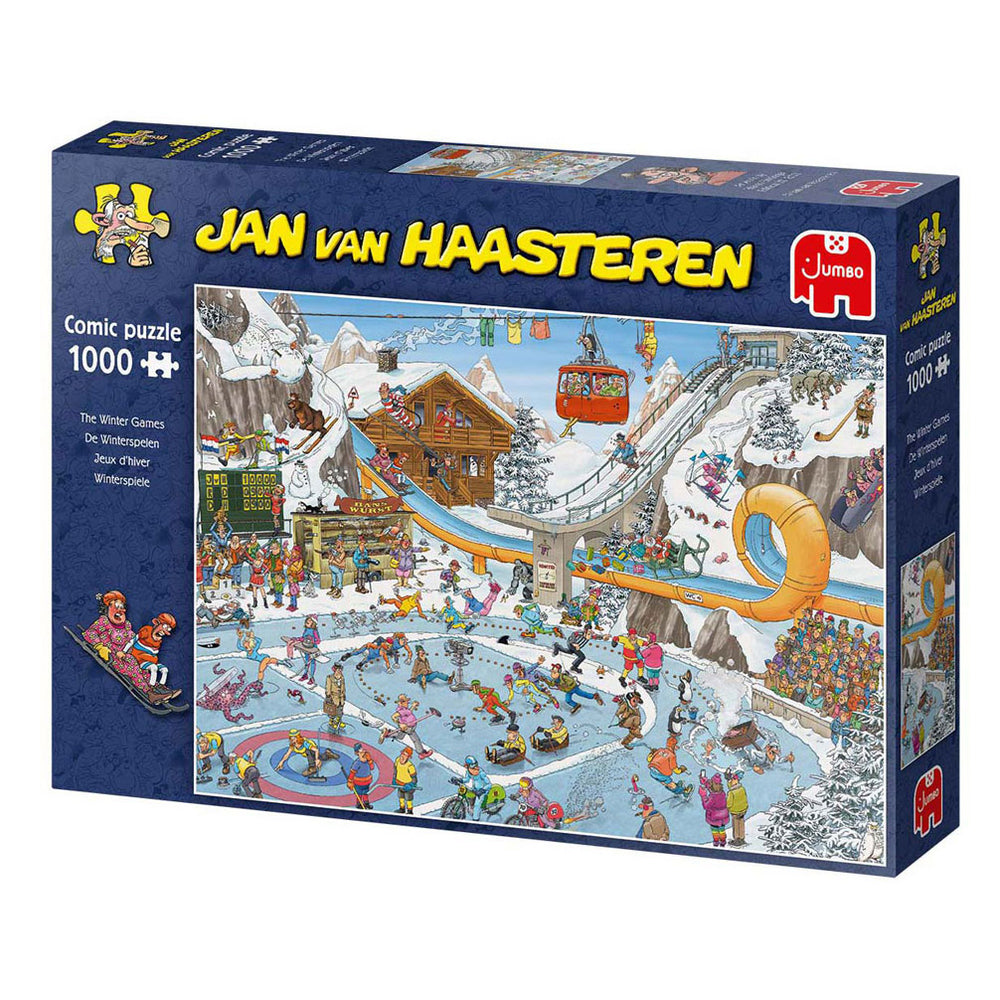 Jan van haasteren jigsaw puzzle - winter games, 1000 pcs.