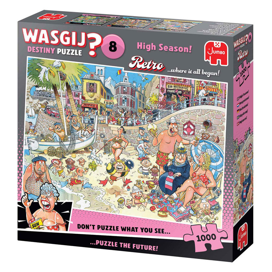 Jumbo wasgij retro destiny 8 jigsaw puzzle - high season!, 1000 pcs.