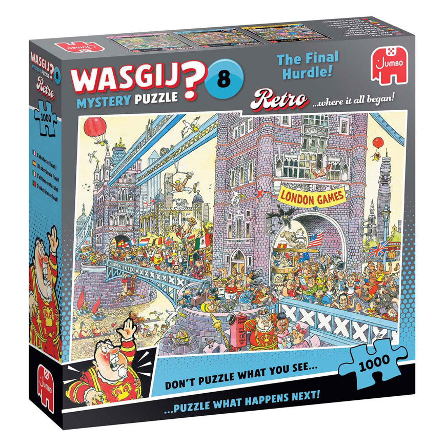 Jumbo wasgij retro mystery 8 puslespil - den sidste hurdle!, 1000 stk.