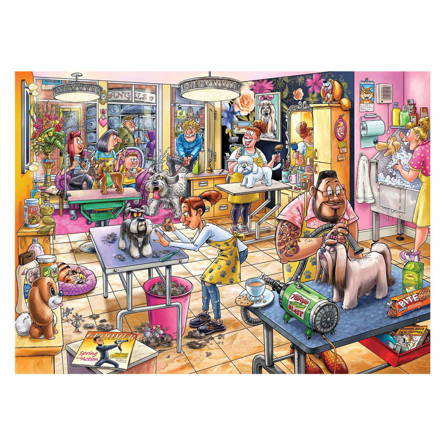 Wasgij Mystery 23 Jigsaw Puzzle - Games Night, 1000 Pieces