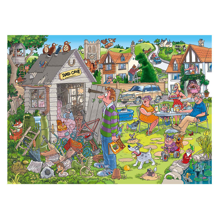 Пъзел Jumbo wasgij destiny 28 - мъжката пещера на татко, 1000 бр.