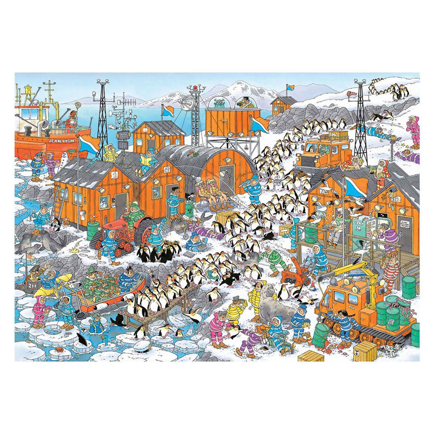 Jumbo Jan van Haasteren jigsaw puzzle - South Pole expedition, 1000 pieces.