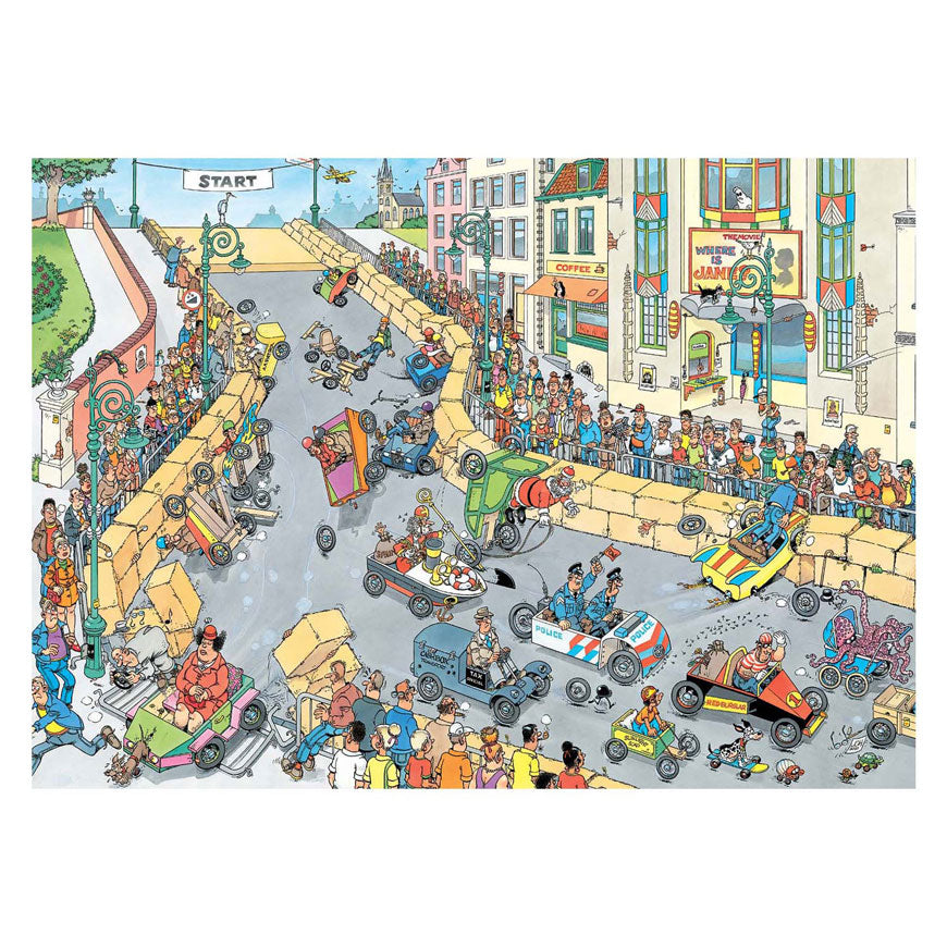 Jumbo Jan van Haasteren jigsaw puzzle - the soapbox race, 1000 pieces.