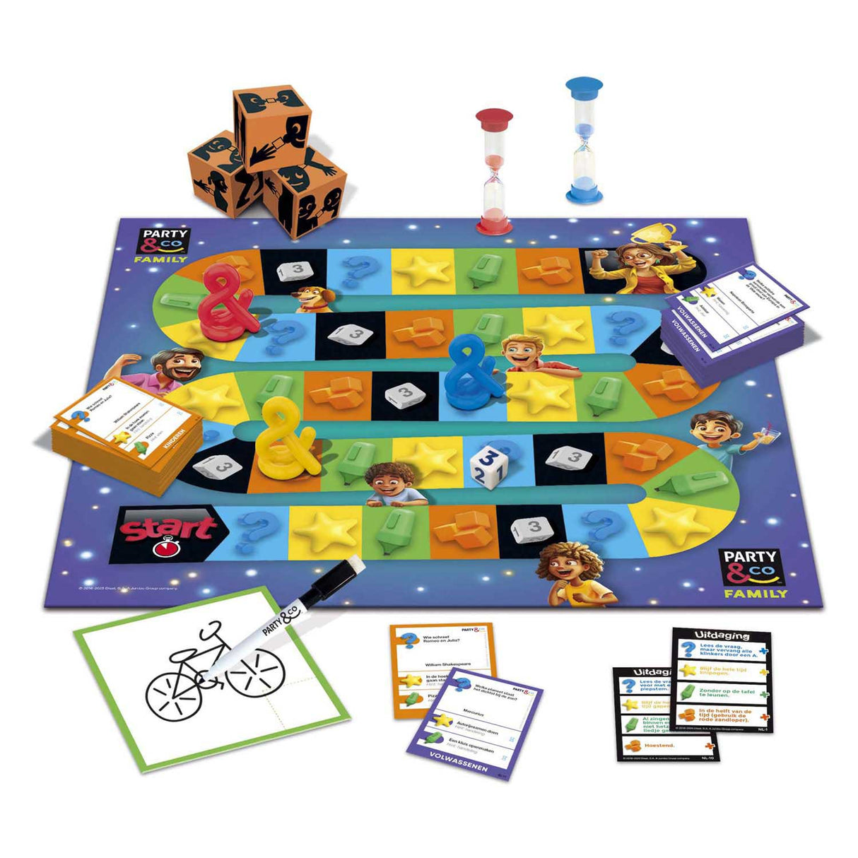 Família de festa de jogo Jumbo