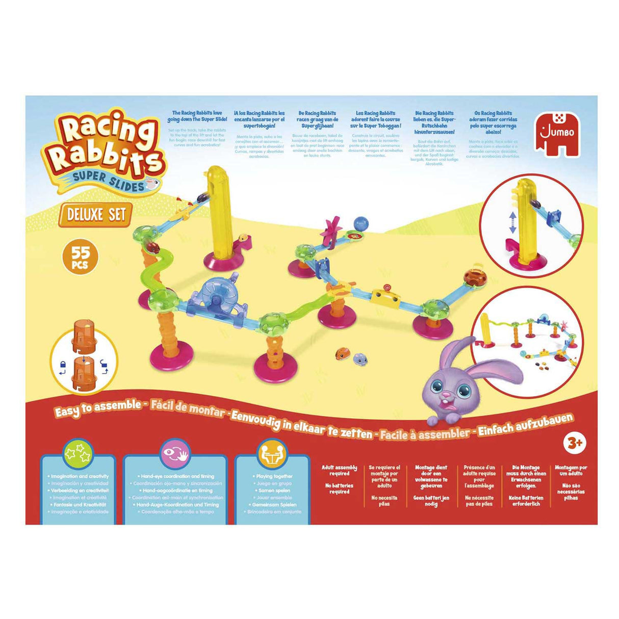 Jumbo Racing Rabbits Deluxe Set - 5 Rabbits