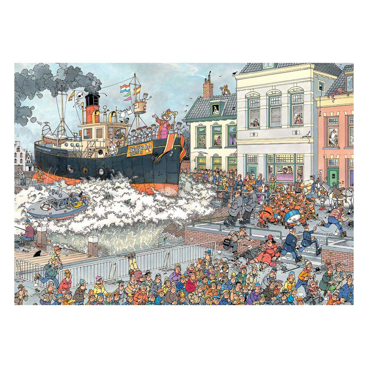 Rompecabezas de Jan van Haasteren - Llegada de Sinterklaas - 1000 piezas.
