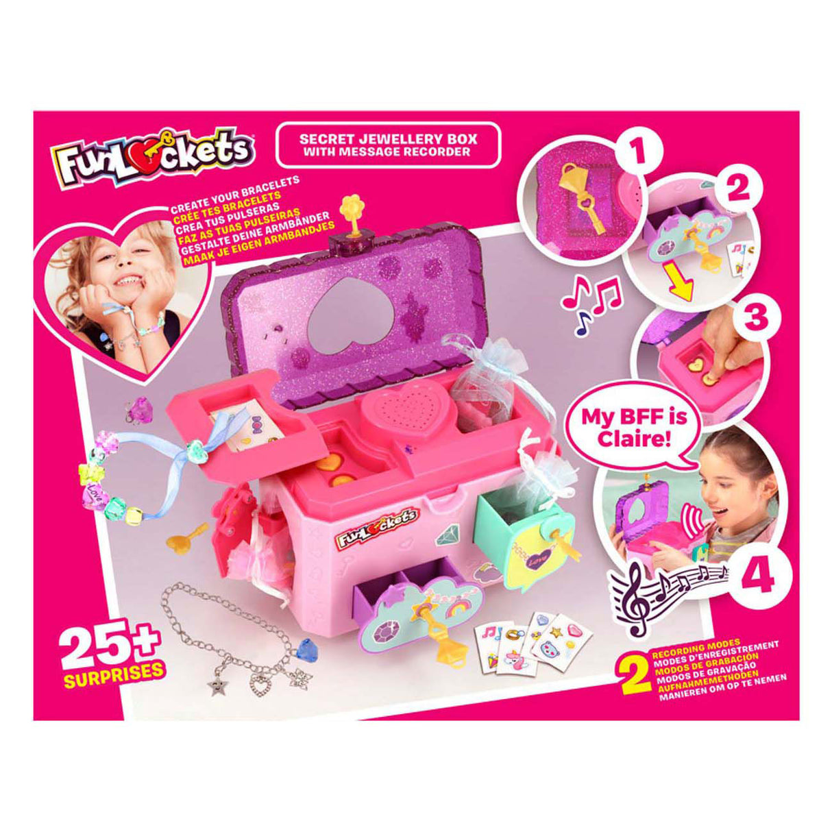 Jumbo funlockets titkos ékszerdoboz üzenetrögzítővel