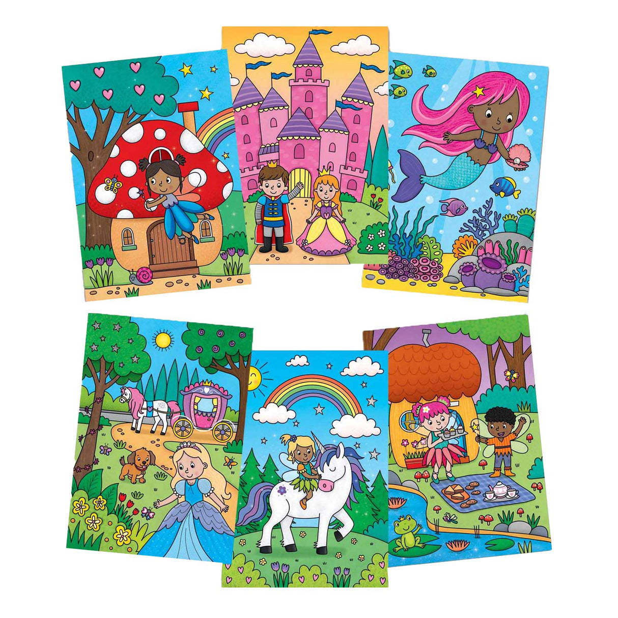 Jumbo Galt - Water Magic Fairytales - 6 coloring pages