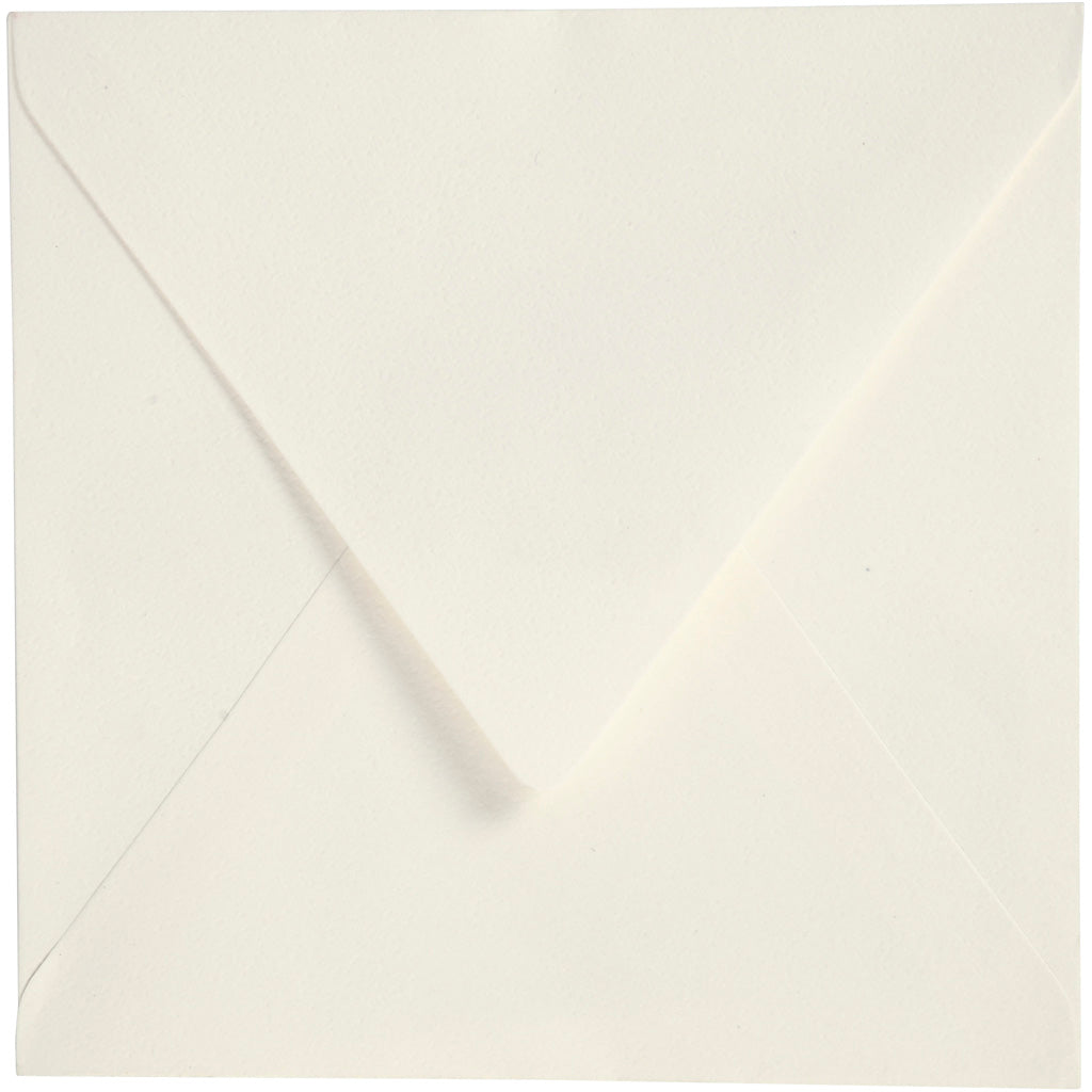 Creative company envelopes, envelope size 16x16 cm, 120 gr, off-white, 50 pieces in a box