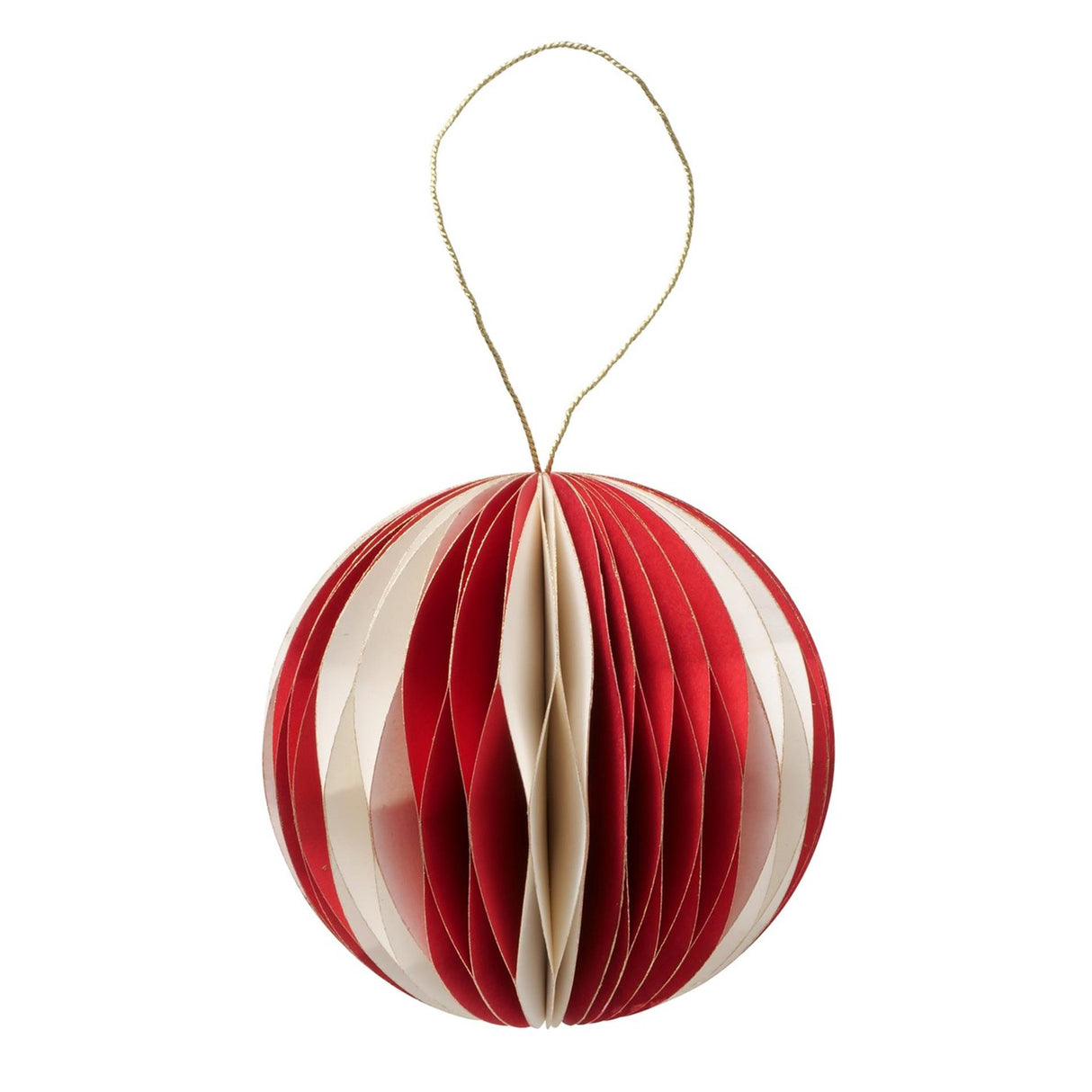 Boltze home kerstbal yorki ø9cm mat rood wit papier