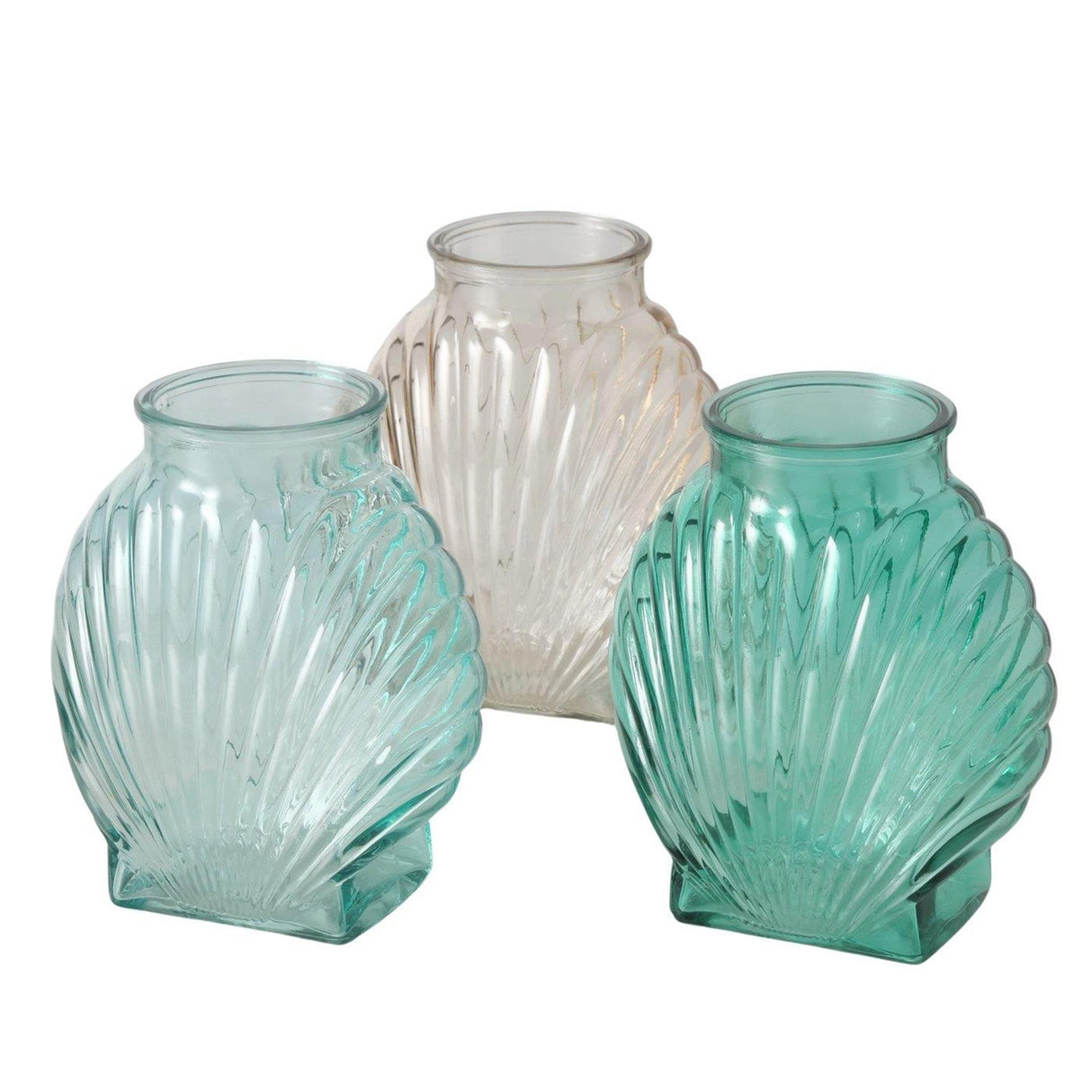 Boltze home vaas coqua glas 16x10x18cm