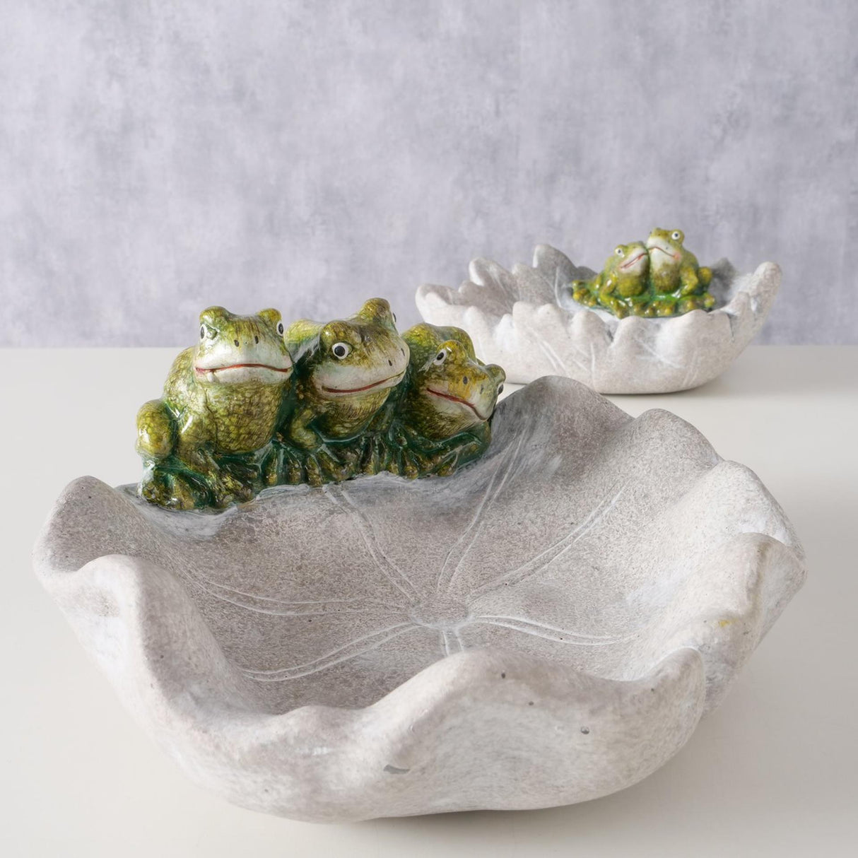 Boltze home vogeldrinkbad met kikkers