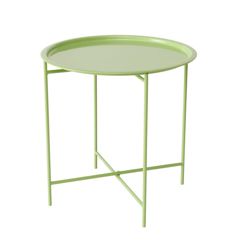 Boltze mesa bandeja para casa metal verde