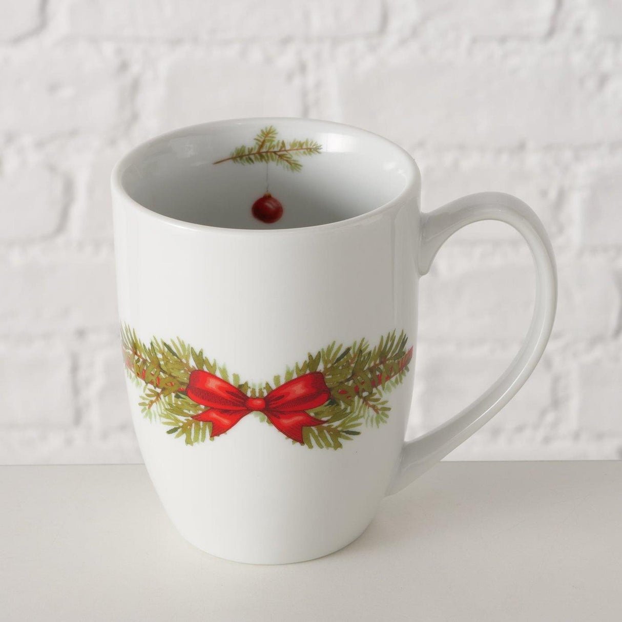 Boltze home mug Christmas branch 330ml