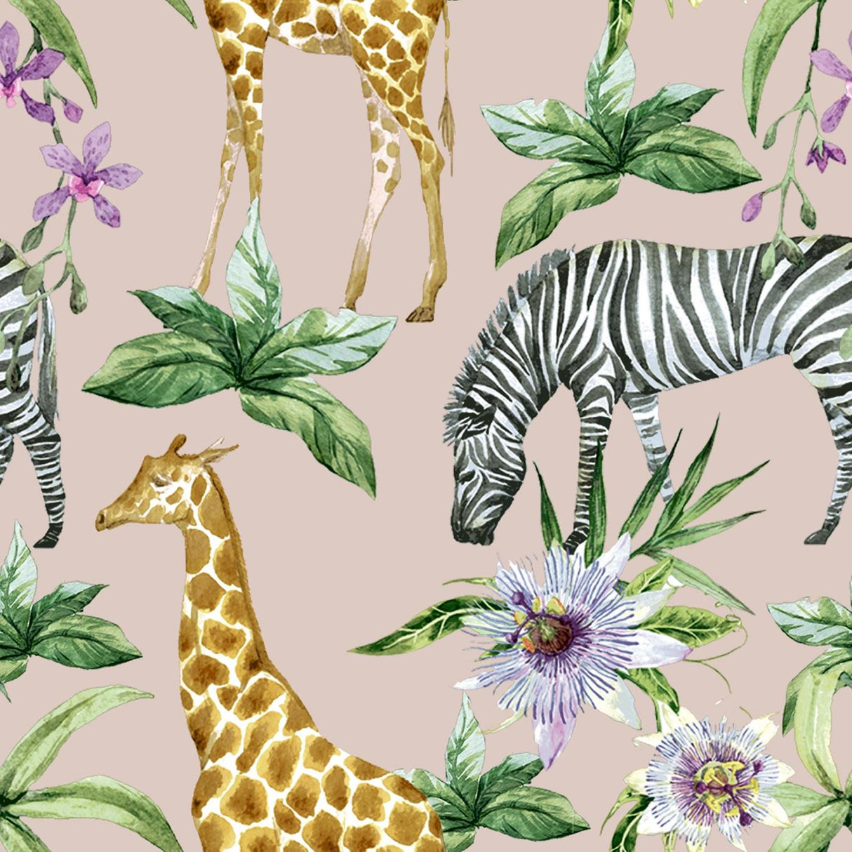 Napkins zebras giraffes 33x33 cm