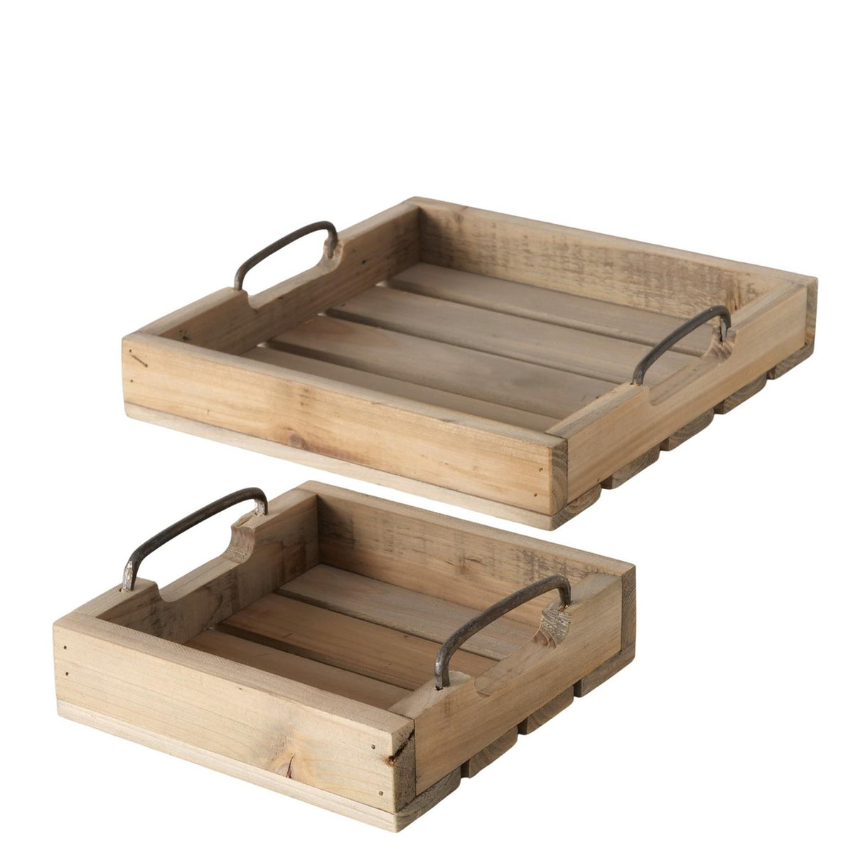 Boltze home dienblad hout 2-delig