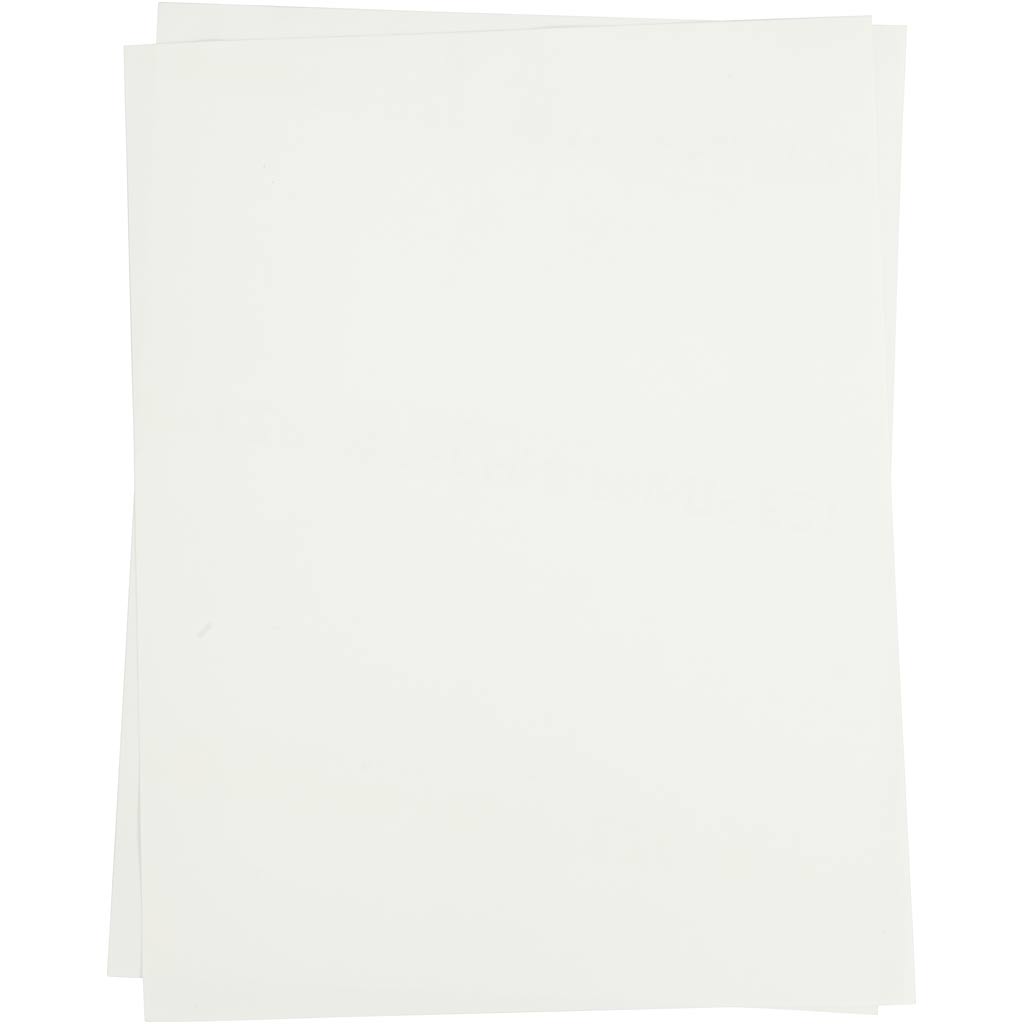 Creativ company transfer sheets, sheet 21.5x28 cm, for light textiles, transparent, 5 sheets 1 box
