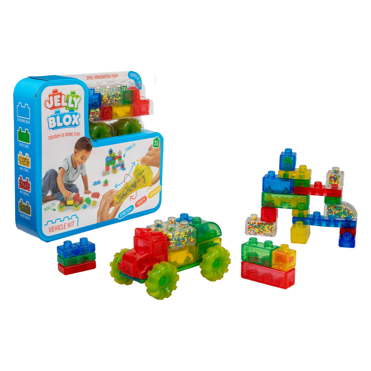 Jelly blox vroom lastbilsæt