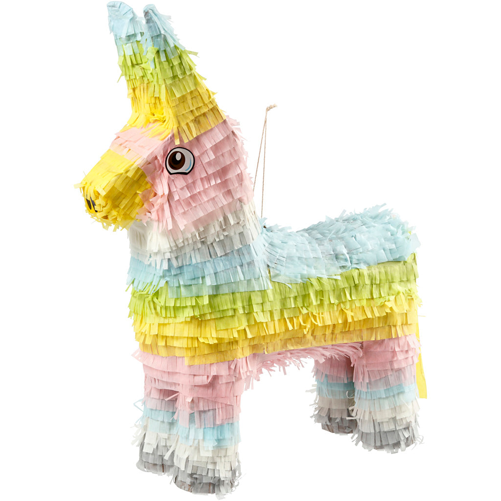 Creativ company party piñata , afm 39x13x55 cm, pastelkleuren, 1 stuk