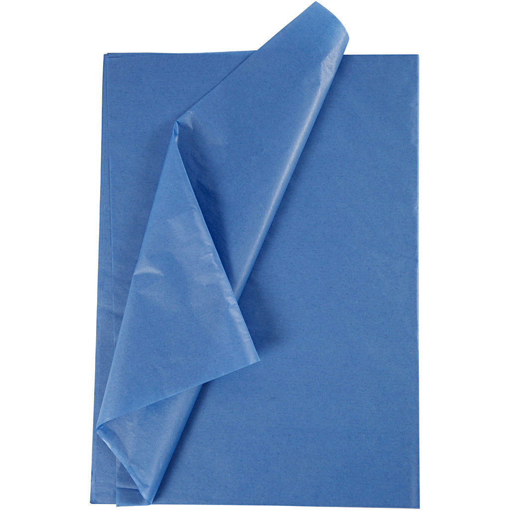 Creativ company tissue paper, sheet 50x70 cm, 17 gr, blue, 25 sheets 1 box