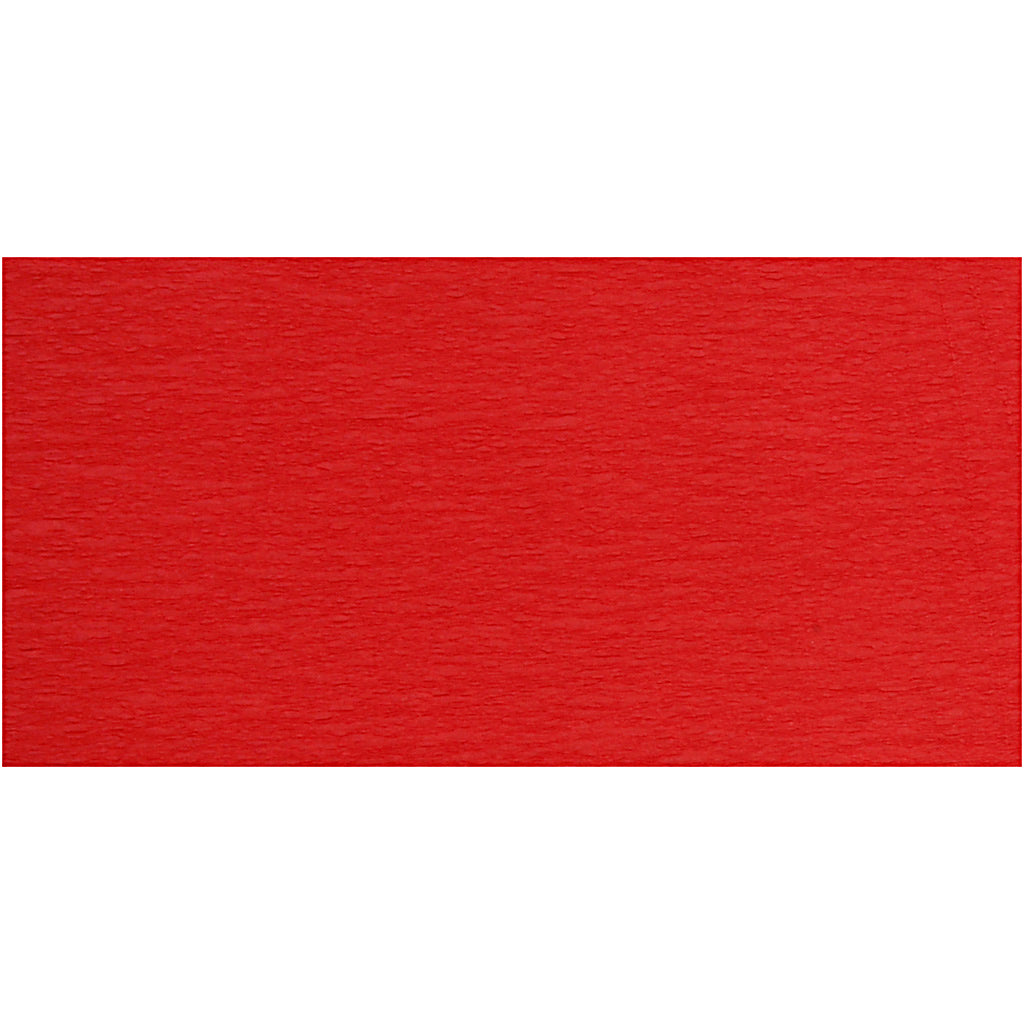 Creativ company crepe paper, sheet 50x250 cm, red, 10 fold 1 box