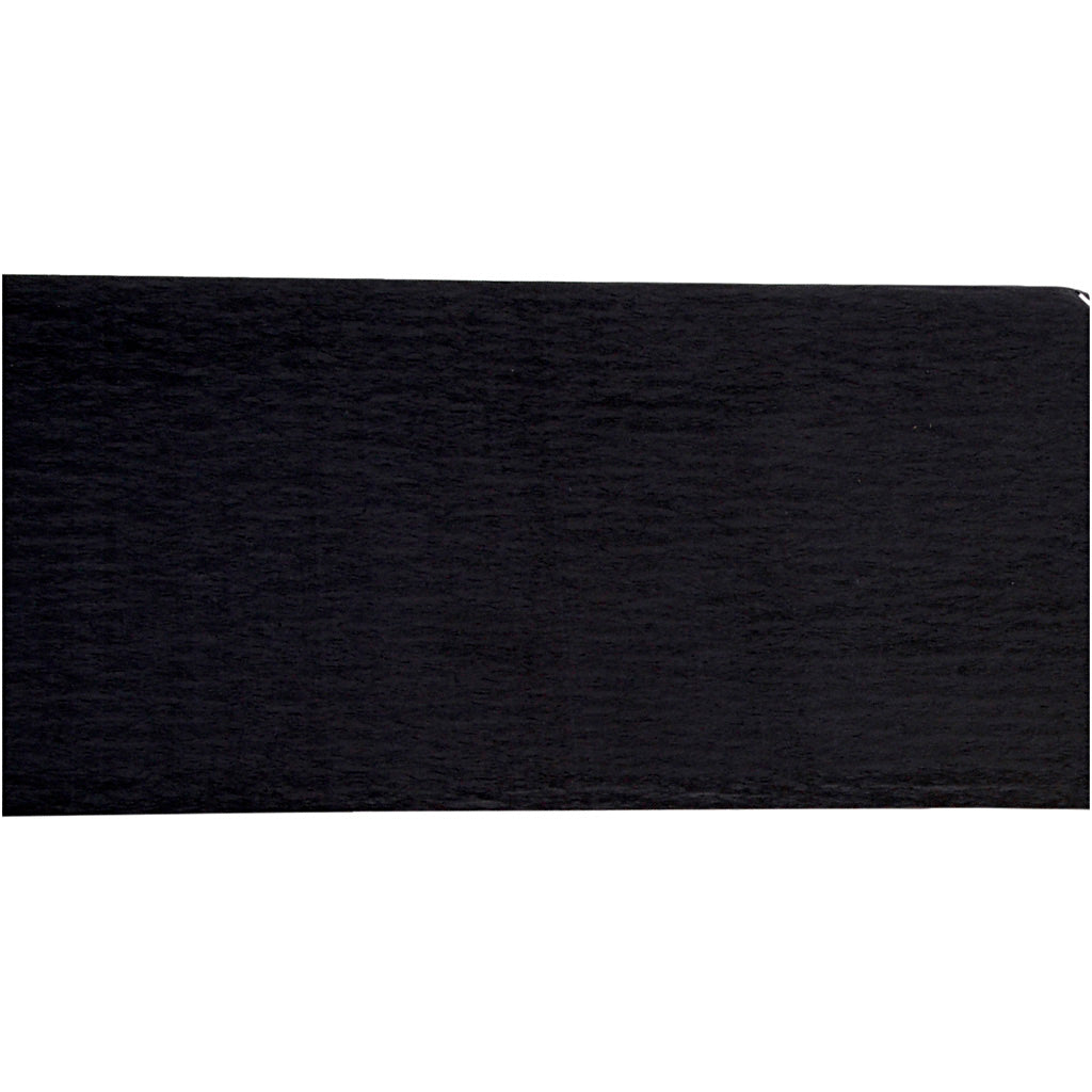 Creativ company crepe paper, sheet 50x250 cm, black, 10 fold 1 box