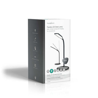 Nedis desk lamp with wireless charger