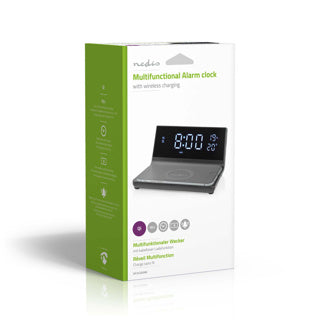 Nedis ébresztőóra vezeték nélküli töltővel