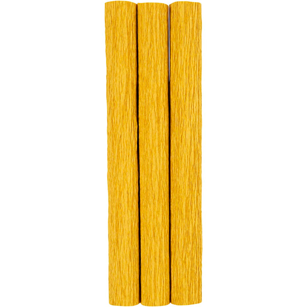 Creativ company crepe paper, sheet 25x60 cm, crepe ratio: 180%, 105 gr, curry, 3 sheets 1 box