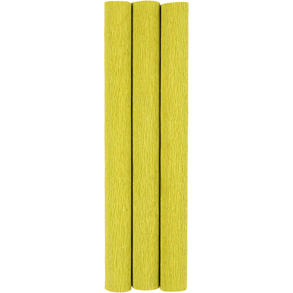 Creativ company crepe paper, sheet 25x60 cm, crepe ratio: 180%, 105 gr, light green, 3 sheets 1 box