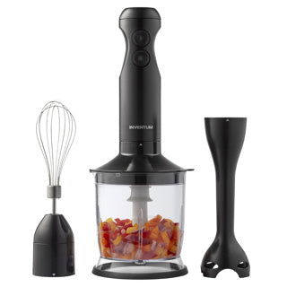 Inventum hand blender set black 350 watt mx350b with whisk and chopper