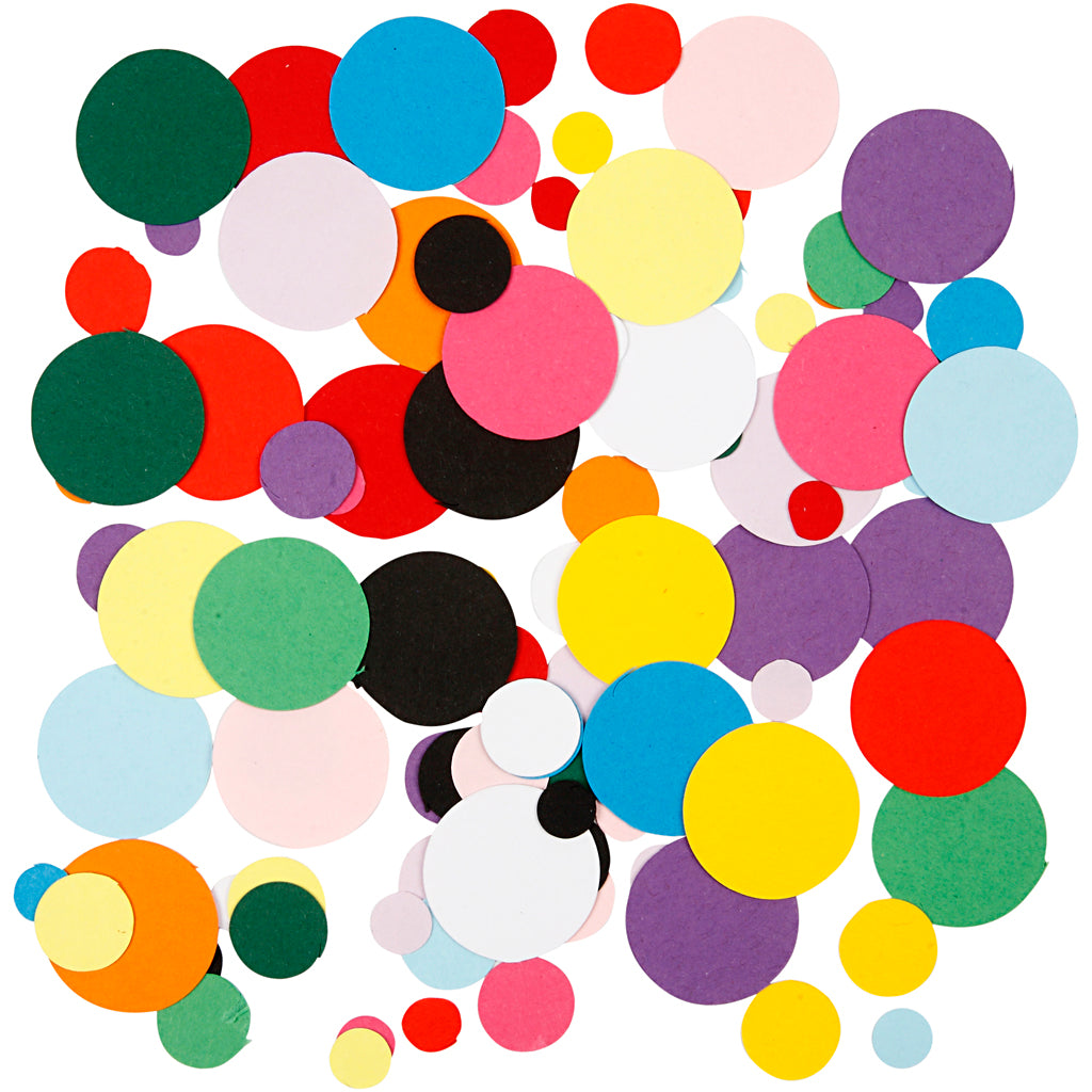 Creativ company cardboard mosaic, round, d 10+15+20 mm, 180 gr 1 box