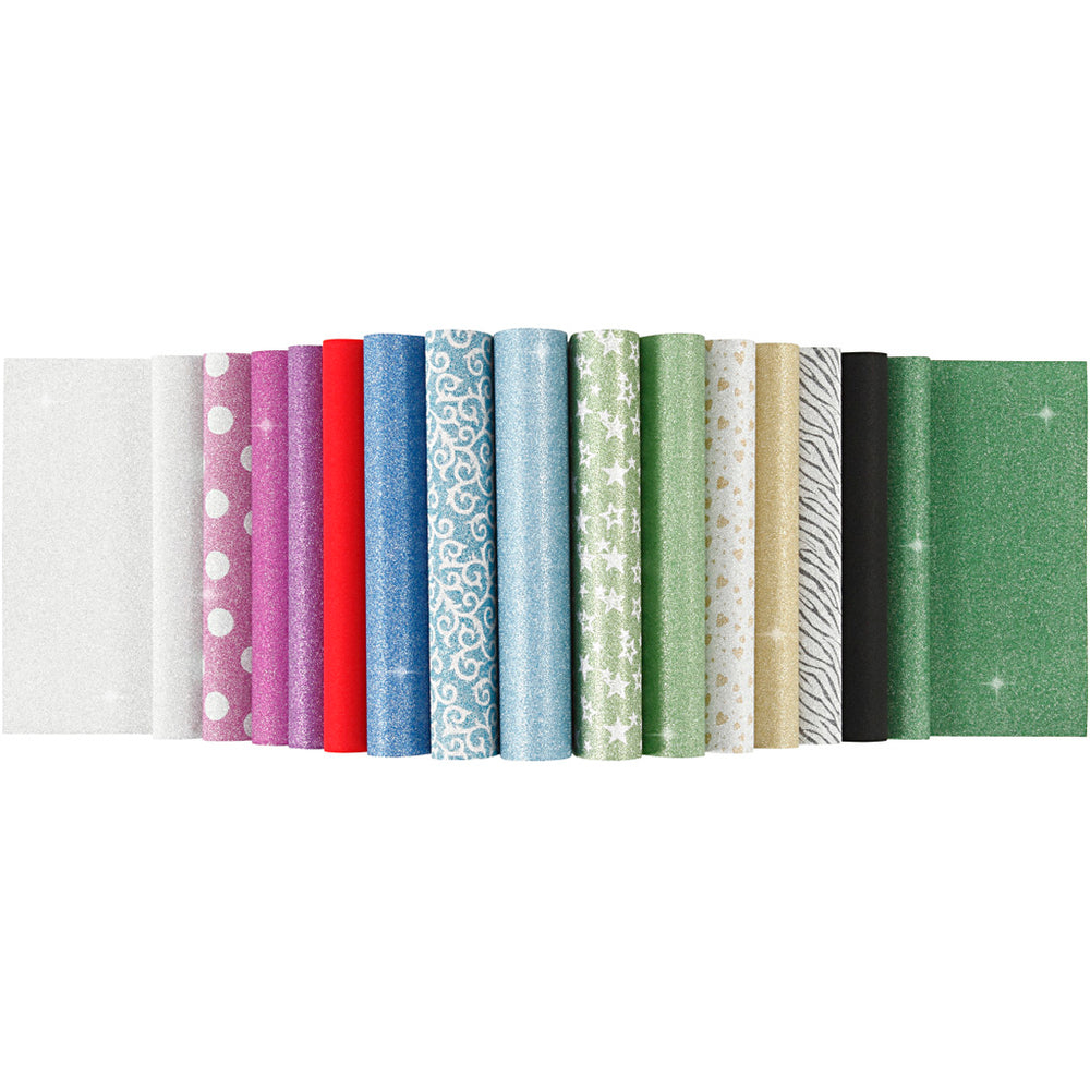 Glitter Paper Block A4 150gr, 30 Sheets