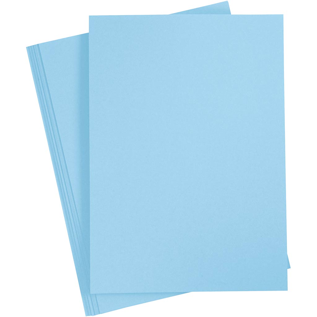 Creativ company colored cardboard, A4, sheet 210x297 mm, 180 g, light blue, 20 sheets 1 box