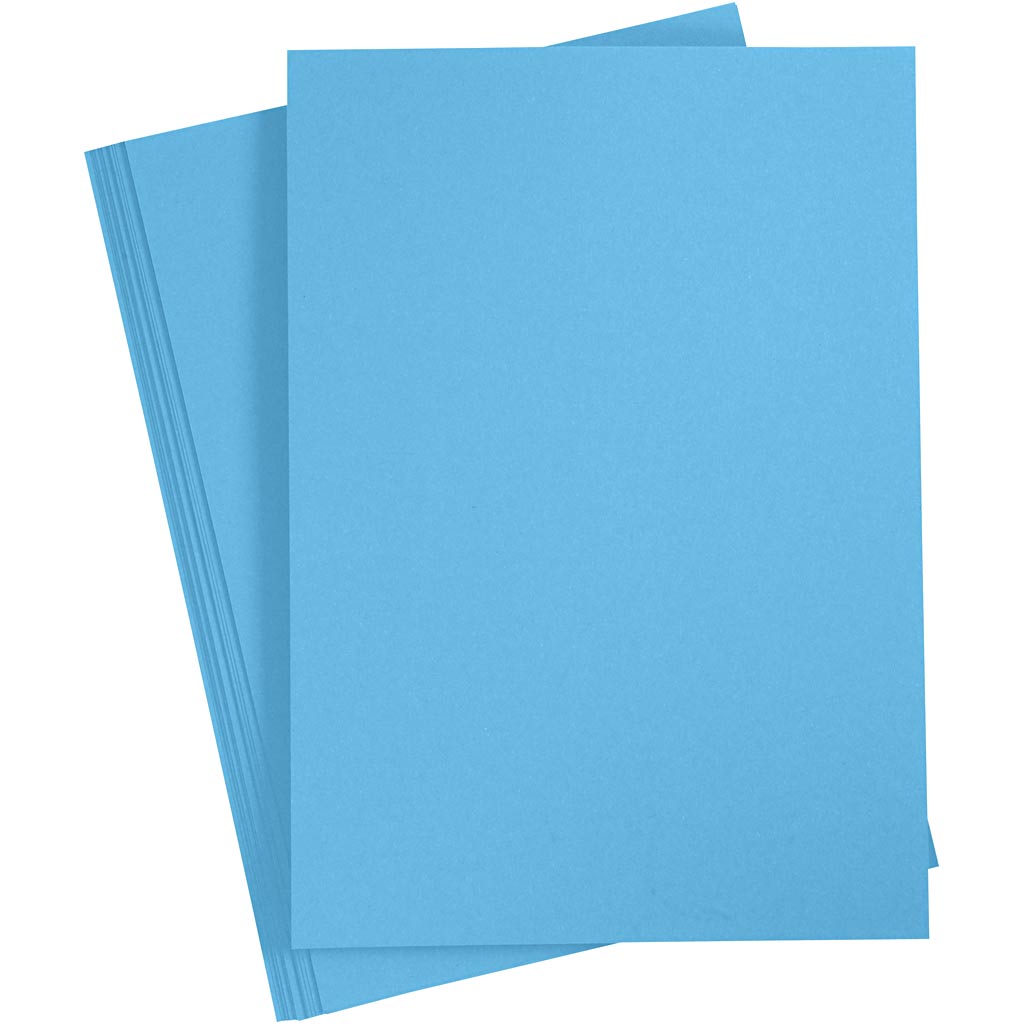Creativ company colored cardboard, A4, sheet 210x297 mm, 180 g, blue, 20 sheets 1 box