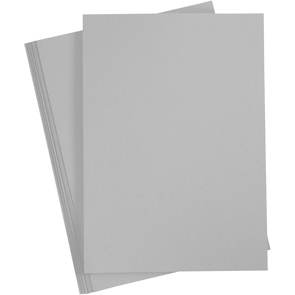 Creativ company colored cardboard, A4, sheet 210x297 mm, 180 g, gray, 20 sheets 1 box